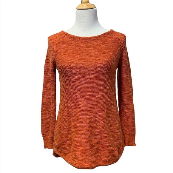 Sparrow | Orange Knit Long Sleeve Sweater - Picture 2 of 8